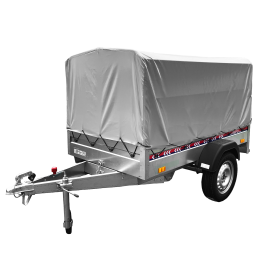 Remorca Auto REPO RDS 2412 PLUS Basculabila 2400 x 1250 x 1200 mm 750 kg, cu cadru si prelata