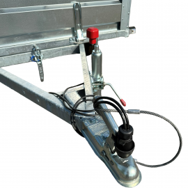 Remorca Auto REPO QRDS 2412 2400 x 1250 x 390 mm dublu-ax 750 kg.